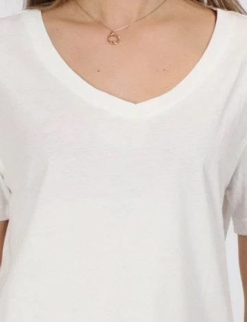 Tricou Jacqueline de Yong, alb