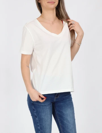 Tricou Jacqueline de Yong, alb