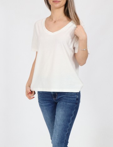 Tricou Jacqueline de Yong, alb
