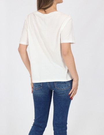 Tricou Jacqueline de Yong, alb