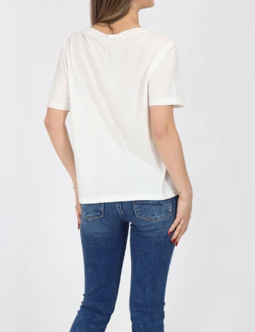 Tricou Jacqueline de Yong, alb