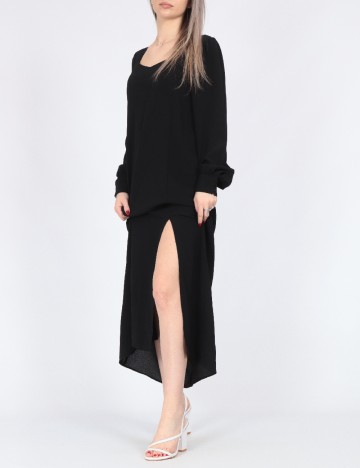
						Rochie lunga Only, negru