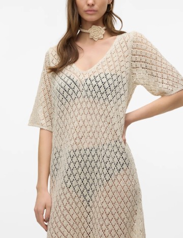 Rochie de plaja Vero Moda, crem