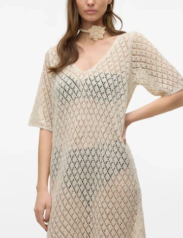 Rochie de plaja Vero Moda, crem