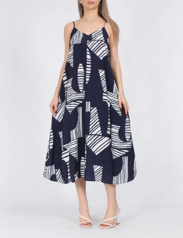 Rochie medie Vero Moda, bleumarin