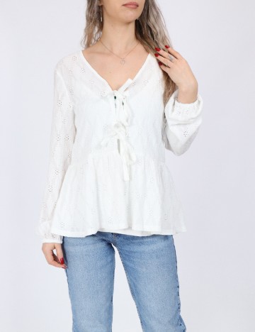 
						Bluza Only, alb