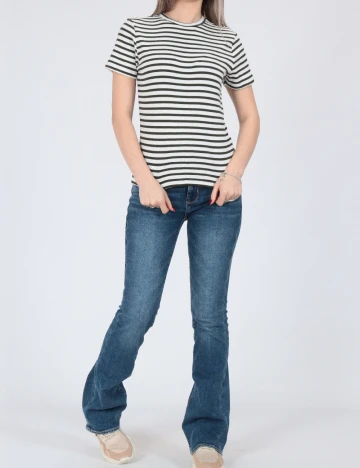 Tricou Jacqueline de Yong, alb/verde