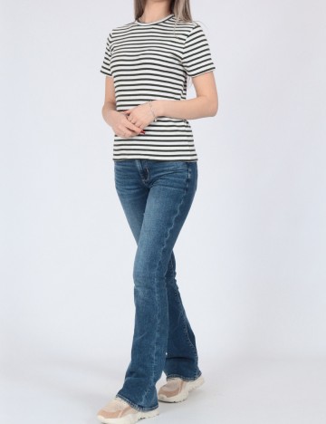 Tricou Jacqueline de Yong, alb/verde