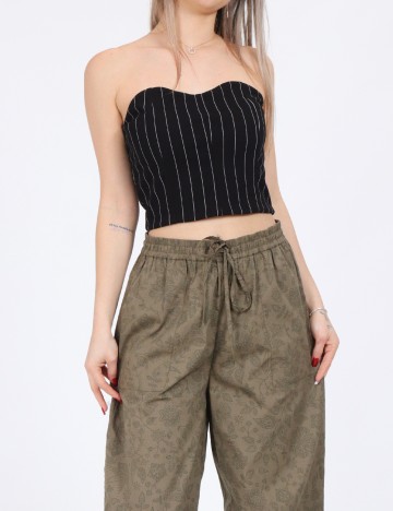 Top Jacqueline de Yong, negru
