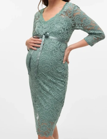 Rochie scurta Mamalicious, verde