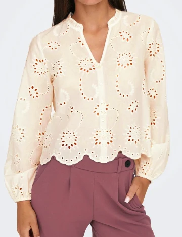 Bluza Jacqueline de Yong, crem