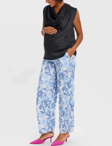 Pantaloni Vero Moda Maternity, bleu Albastru