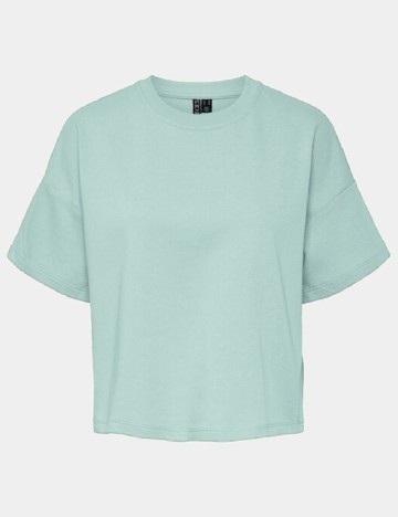 Tricou Pieces, turcoaz