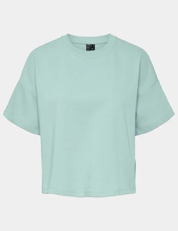 Tricou Pieces, turcoaz