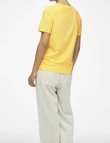 Tricou Pieces, galben