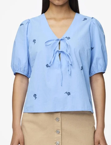 Bluza Pieces, albastru