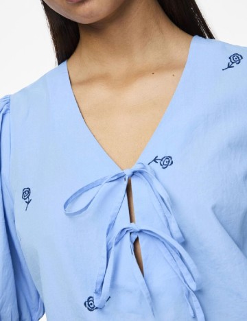Bluza Pieces, albastru