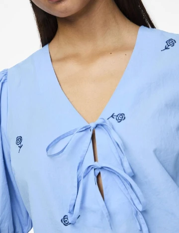 Bluza Pieces, albastru