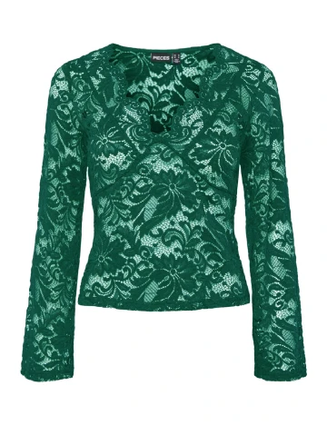 Bluza Pieces, verde Verde