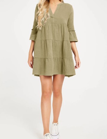 
						Rochie scurta Only, verde