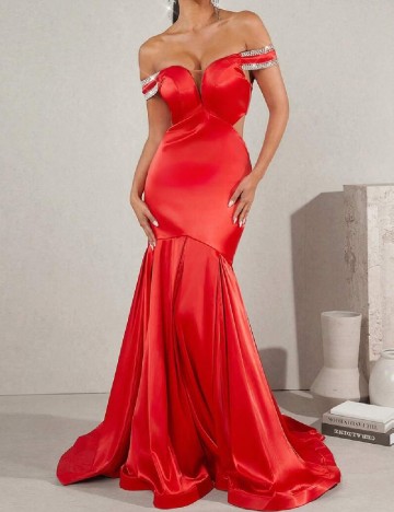 
						Rochie lunga SHEIN, rosu