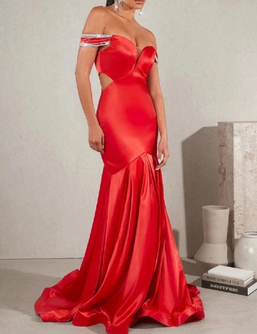 Rochie lunga SHEIN, rosu
