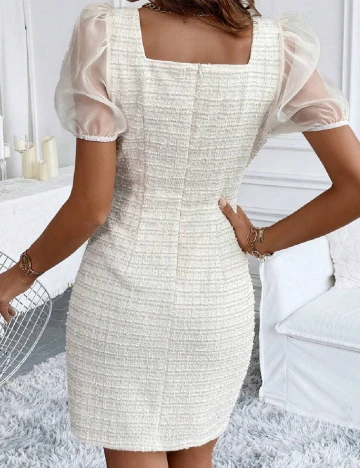 Rochie scurta SHEIN, ecru