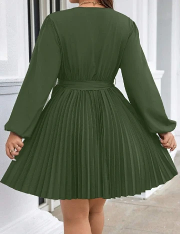 Rochie scurta SHEIN CURVE, verde