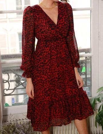 Rochie medie SHEIN, rosu Rosu