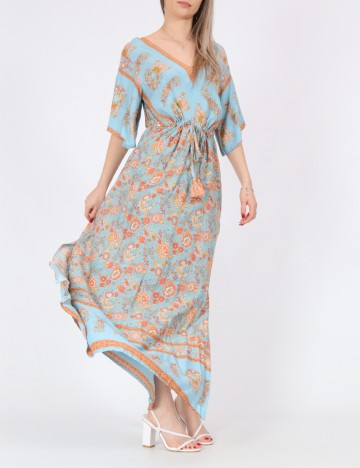Rochie lunga Rusttydustty, albastru