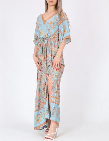 Rochie lunga Rusttydustty, albastru