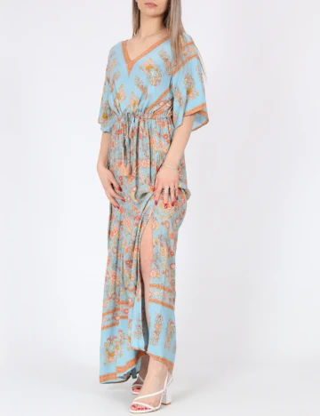 Rochie lunga Rusttydustty, albastru
