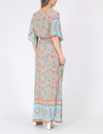 Rochie lunga Rusttydustty, albastru