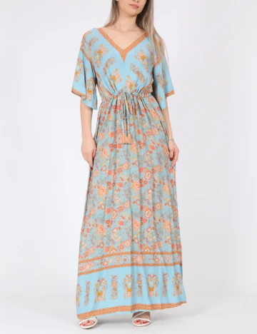 Rochie lunga Rusttydustty, albastru