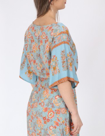 Rochie lunga Rusttydustty, albastru