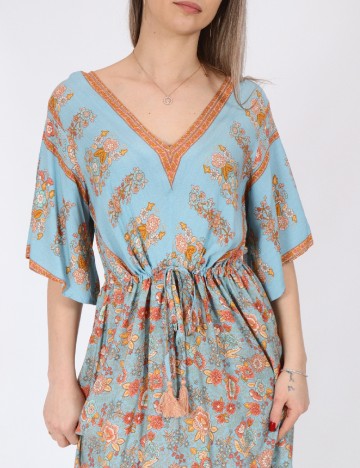 Rochie lunga Rusttydustty, albastru