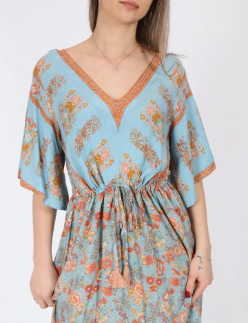 Rochie lunga Rusttydustty, albastru
