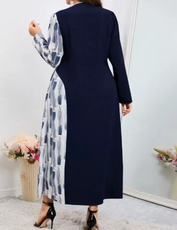 Rochie lunga SHEIN CURVE, bleumarin