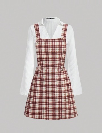 Rochie scurta SHEIN, maro