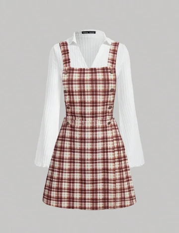 Rochie scurta SHEIN, maro