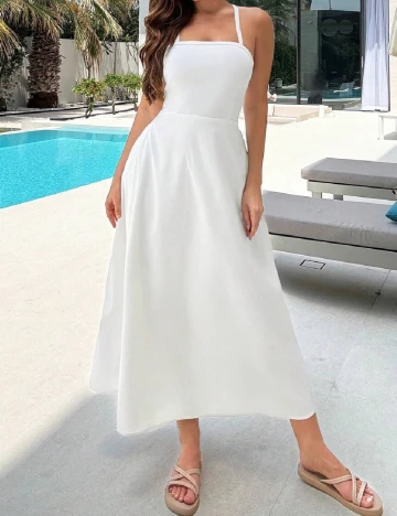 Rochie medie SHEIN, alb