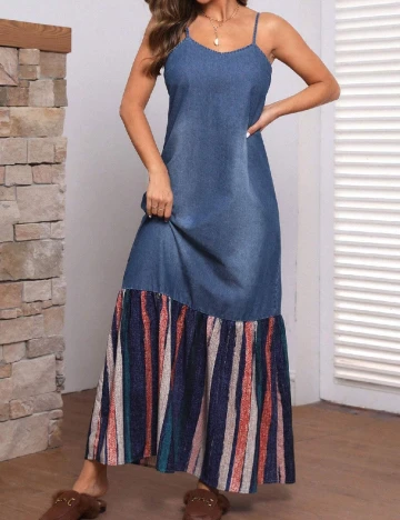 Rochie lunga SHEIN, albastru