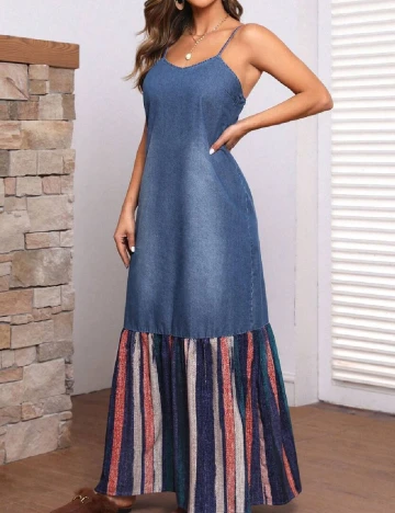 Rochie lunga SHEIN, albastru