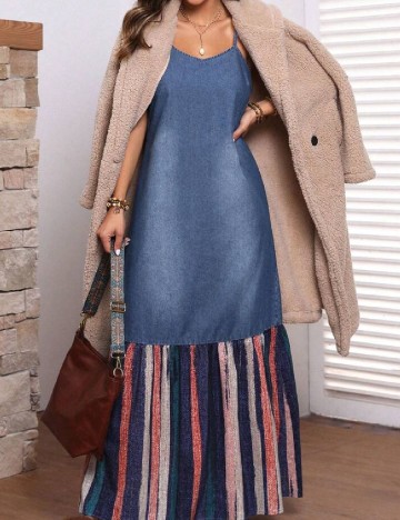 Rochie lunga SHEIN, albastru