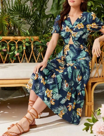 Rochie medie SHEIN, albastru