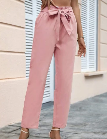 Pantaloni SHEIN, roz