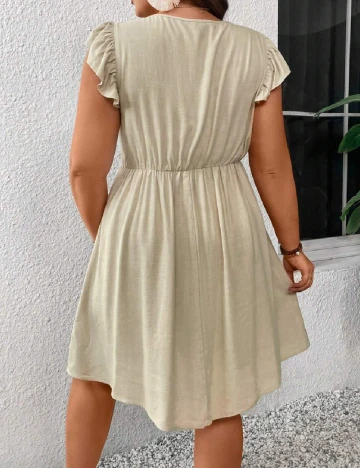 Rochie scurta SHEIN CURVE, crem