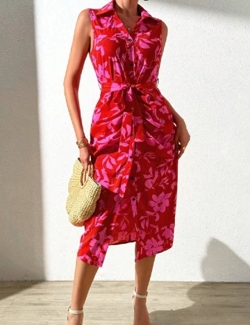 Rochie medie SHEIN, rosu Rosu