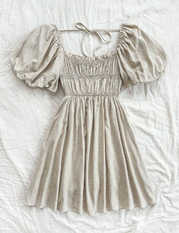 Rochie scurta SHEIN, crem