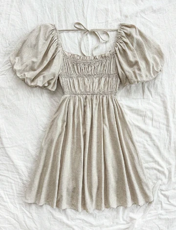Rochie scurta SHEIN, crem